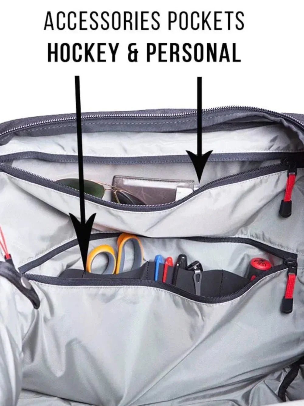 Pacific Rink Player Hockey Bag Junior Red Color